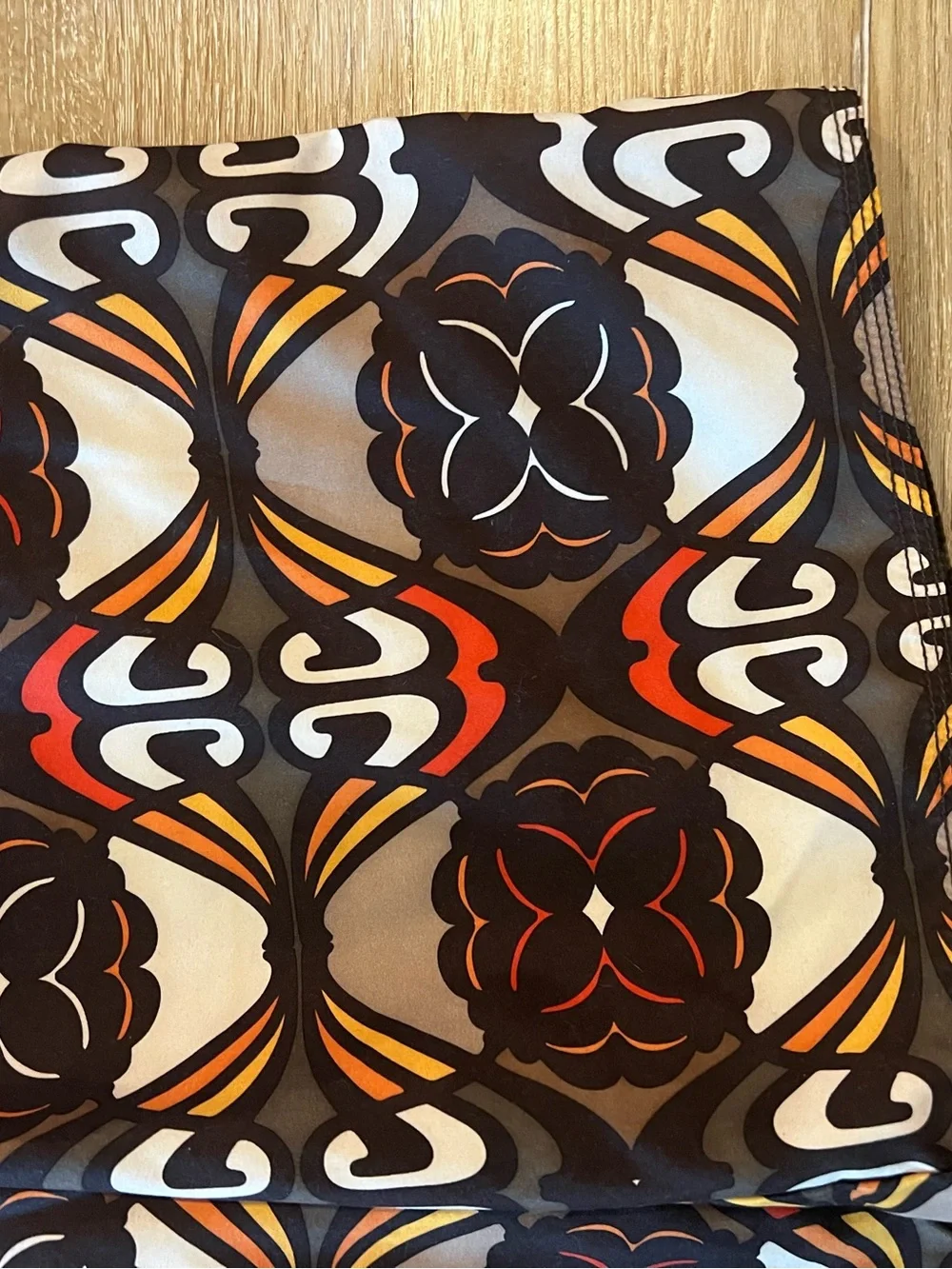 Old Navy Black, White, Red, Yellow Patterned Women's Shorts